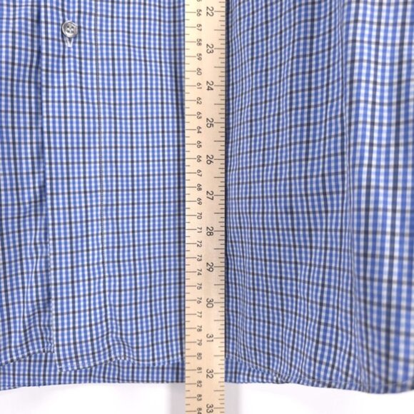 St. Croix‎ ITALY🇮🇹MADE Plaid Button Up Long Sleeve Shirt Size XL - Picture 7 of 8